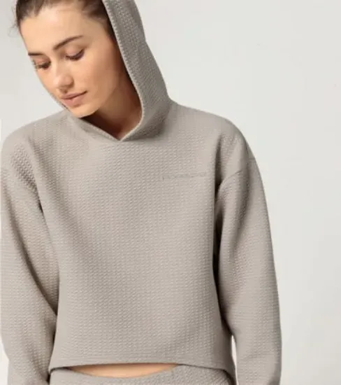Picture of Women's Textured Yoga Hoodie Blackberry/Kalahari
